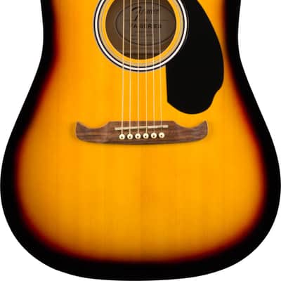 Fender FA-125 Dreadnought Acoustic Guitar - Sunburst w/ Hard Case image 2