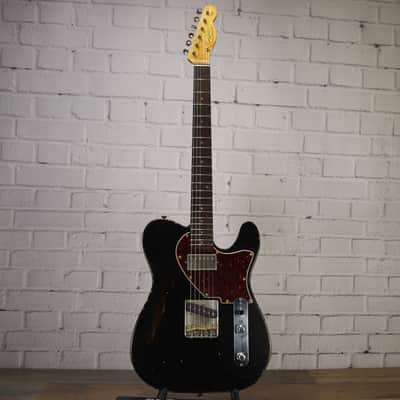 Rust (30th Street Guitars NYC) Thinline T-Style Electric Guitar 2020 Black Relic w/Case image 7