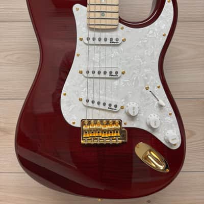 Fender Richie Kotzen Signature Stratocaster Electric Guitar, Transparent Red Burst image 1
