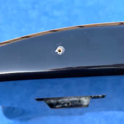 1990s American Standard / Strat Plus Stratocaster guitar body, classic black finish image 3