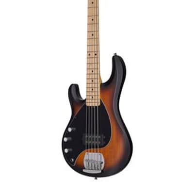 Sterling RAY5 Left Handed 5-String Bass Guitar Vintage Sunburst image 3