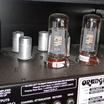 Orange Dual Dark 50 2-Channel 50-Watt Guitar Amp Head 2014 - 2023 - Black image 10