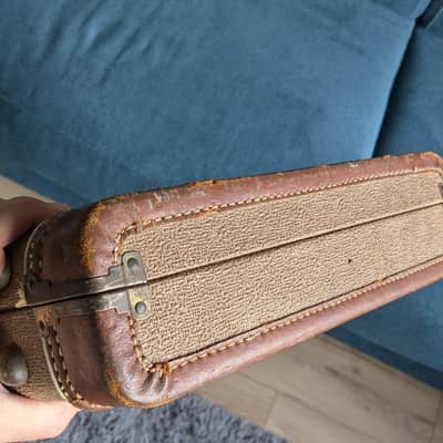 Fender Brown Case 1962 - Brown Tolex - Orange interior image 8