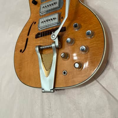 Airline Barney Kessel Swingmaster P-5 Hollowbody Electric Guitar 1960"s Natural image 9