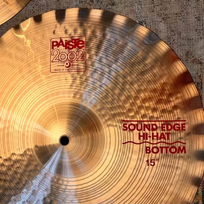 Paiste 2002 SOUND EDGE 15” Hihats IMMACULATE Cond! Iconic Tone! 1144 1256 g Don’t Pay $604! image 4
