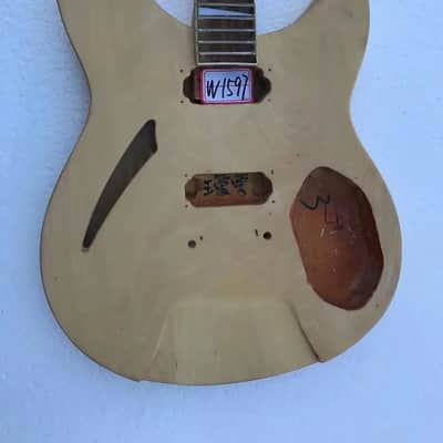 Unfinished 12 String Electric Guitar Body with Neck and Rosewood Fingerboard image 1