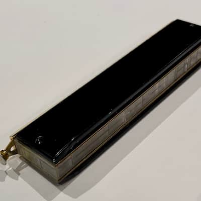 Hohner 7584-C Super 64 X Chromatic Harmonica 2010s - Black and Gold image 5