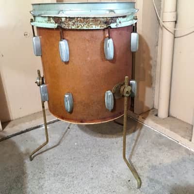 Rogers 20,12,14 Louie Bellson Citation Red Sparkle Drum Set Cleveland Eagle Badg image 9