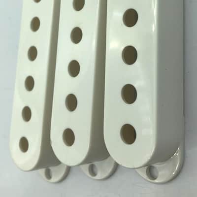 Stratocaster Style Pickup Cover Set White image 2