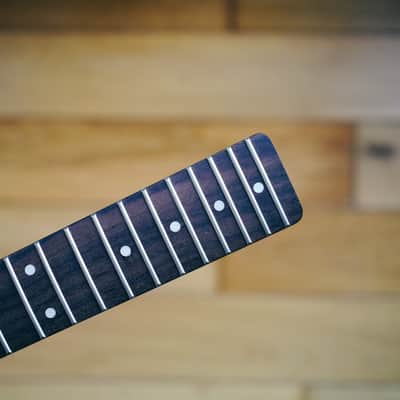 Telecaster Neck – Yellow Maple & Rosewood | 21 Frets | Nitro Satin Finish | Bone Nut image 9
