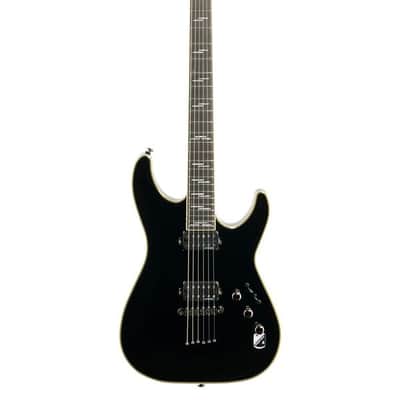 Schecter C-1 Blackjack Electric Guitar Gloss Black image 2