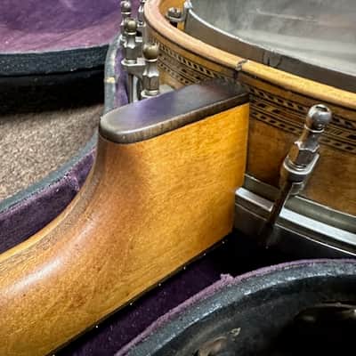 OLD Used Guckert Duplex 4 String Tenor Banjo 1922? w/ Hard Case Vintage Antique image 10