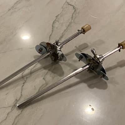 Rogers Swiv-O-Matic Bass Drum Spurs, 1960s - **RARE, Very Long** image 4