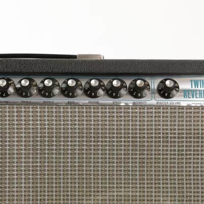 1975 Fender Twin Reverb Silverface Tube Guitar Amplifier Orange JBL D120F #34502 image 4