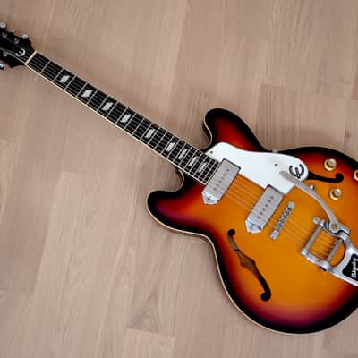 1996 Epiphone Casino '65 VT-VS Vintage Reissue Sunburst w/ Bigsby & Case, Peerless image 15