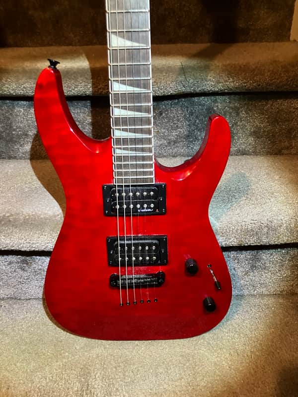 Jackson JS Series JS32TQ DKA Dinky Archtop with Amaranth Fretboard Rare Transparent Red +Bag image 1