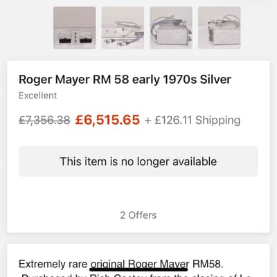 Roger Mayer RM58 1970s - Ex Sarm Studios image 4