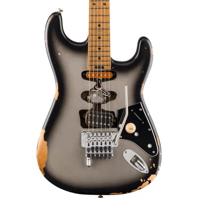 EVH Ltd Edition Frankenstein Relic Series Electric Guitar, Silverburst image 1