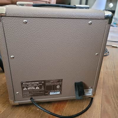 Fender Acoustasonic 15 15-Watt Acoustic Guitar Amp – Tan/Brown – 2-Channel w/ Chorus image 6