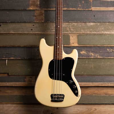Fender Musicmaster Bass 1972 - 1979 - Olympic White image 1