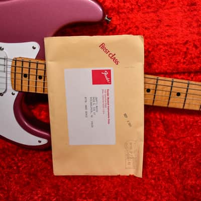 Fender NOS Custom Shop Rare One Off “Custom Clapton” Stratocaster Burgundy Mist 1990 w/OHSC/COA (video) image 5