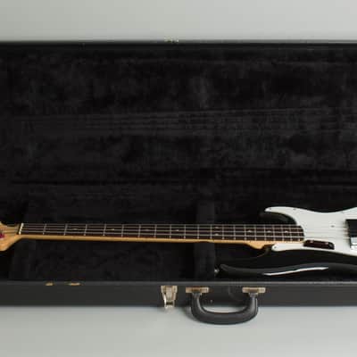 Fender  Precision Bass Solid Body Electric Bass Guitar (1974), ser. #620932, black tolex hard shell case. image 10