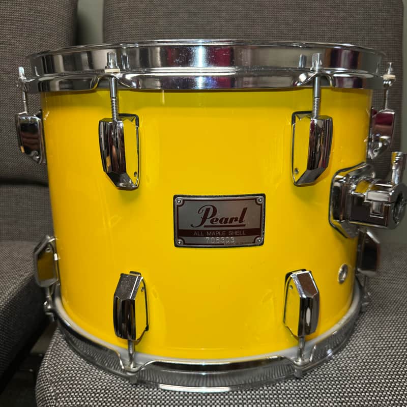 Pearl All Maple Shell 14” Tom Drum - Yellow image 1