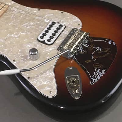 LEFTY! Boutique Custom Warmoth Fender Strat Build Classic Sunburst Tom Delonge Tribute Made in USA 7.4 Lb HSC image 13