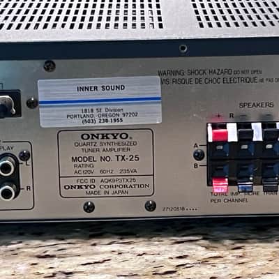 Onkyo TX-25 Quartz Synthesized Tuner Mid 80's - Black image 12