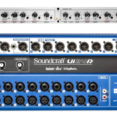 Soundcraft Ui24R 24 Input Digital Mixer w/Wifi+App Control Ui 24R+DBX Crossover Bild 1