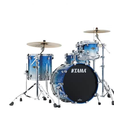 Tama WBS30RS-MBI Starclassic Walnut/Birch Lacquer Shell Kit 3 pcs - Molten Blue Ice Fade/Chrome HW image 20