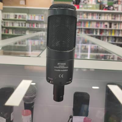 Audio-Technica AT2035 Large Diaphragm Cardioid Condenser Microphone 2010s - Black image 2