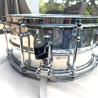 Dunnett Classic 14x6.5 Model 2N Modelling Aluminum Snare Drum 2015 - Chrome image 3