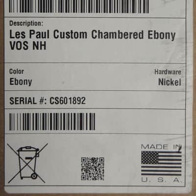 Gibson Dealer Select Les Paul Custom Chambered  2026 - Antique Ebony VOS image 14