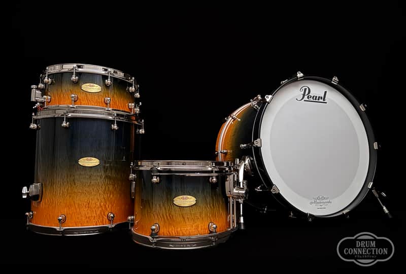 Pearl Masterworks Heritage Artisan Custom 4pc 22/13/16 Kit + 14 snare 2026 - Dusk Sunset Fade Gloss image 1