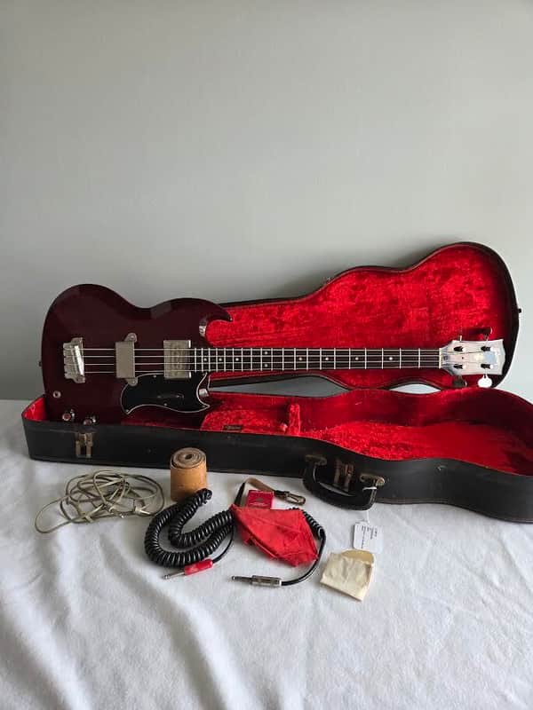 USED Gibson EB-O 63 Bass Wine Red W/HCASE image 1