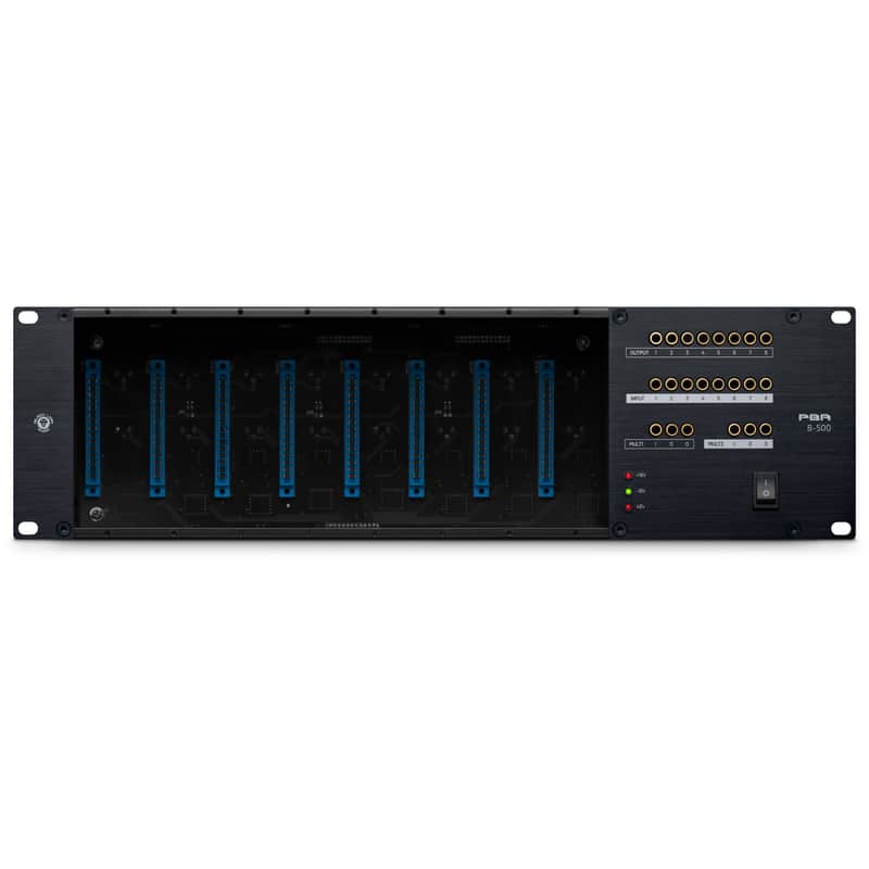 【未使用品】『Black Lion Audio』PBR8-500（おまけ付き） Black Lion Audio PBR-8 Patchbay Rack 8 Powered 500 Series Frame
