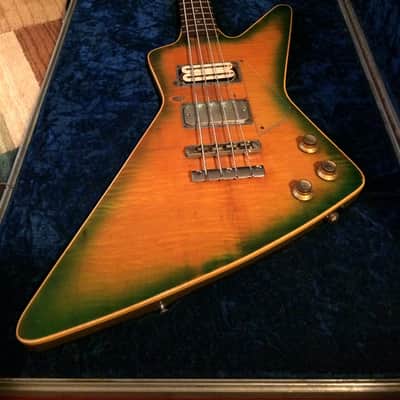 The first Hamer Standard Bass! Custom Built for Cheap Trick’s Tom Petersson 1974 Green Sunburst image 1