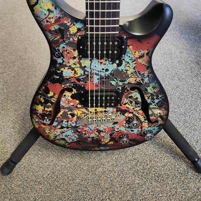 New 2026 PRS SE Limited Edition Ed Sheeran Signature Hollowbody I Piezo Baritone Electric Guitar - Cosmic Splash with SE Gigbag image 1