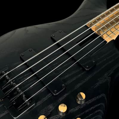 2026 F Bass BN5 5-String Bass Active EQ with Pale Moon Ebony Fretboard ~ Matte Black image 6