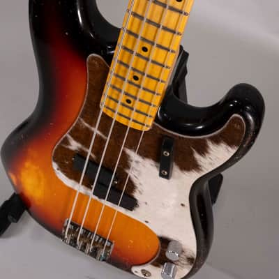 Fender Custom Shop 59 Precision Bass 2025 - MN Relic 3 Tone Sunburst image 5