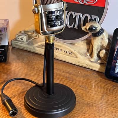 Vintage 1950's Geloso 416 Ribbon Microphone, rebuilt & works great w/desk stand image 9