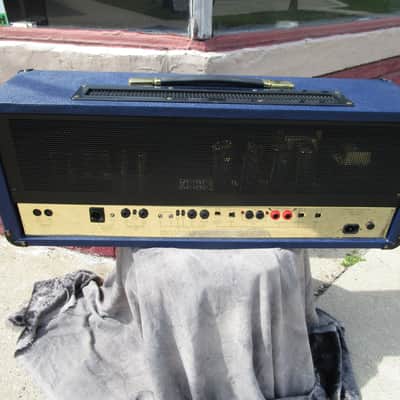 Marshall 1962-1992 30th 6100LE Anniversary BLUE 100 watt FULL Stack near Mint w/ original shipping image 12