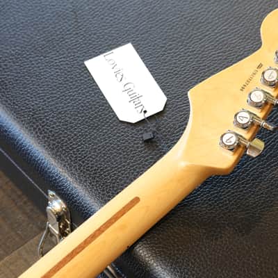 MINTY! 2014 Fender American Deluxe Stratocaster Plus Mystic 3-Color Sunburst w/ Personality Cards + COA OHSC image 18