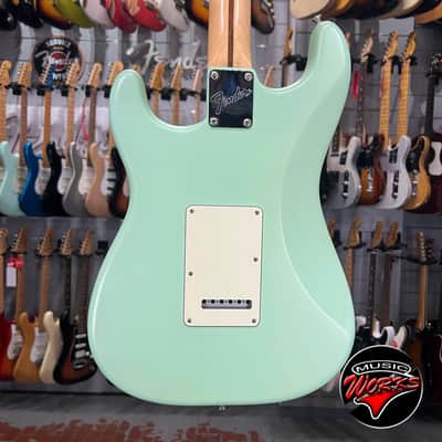Fender   Stratocaster American Performer Satin Surf Green Hss image 6
