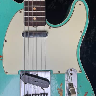 Fender Custom Shop '60 Reissue Heavy Relic Aged Seafoam Green Over 3-colour Sunburst image 4