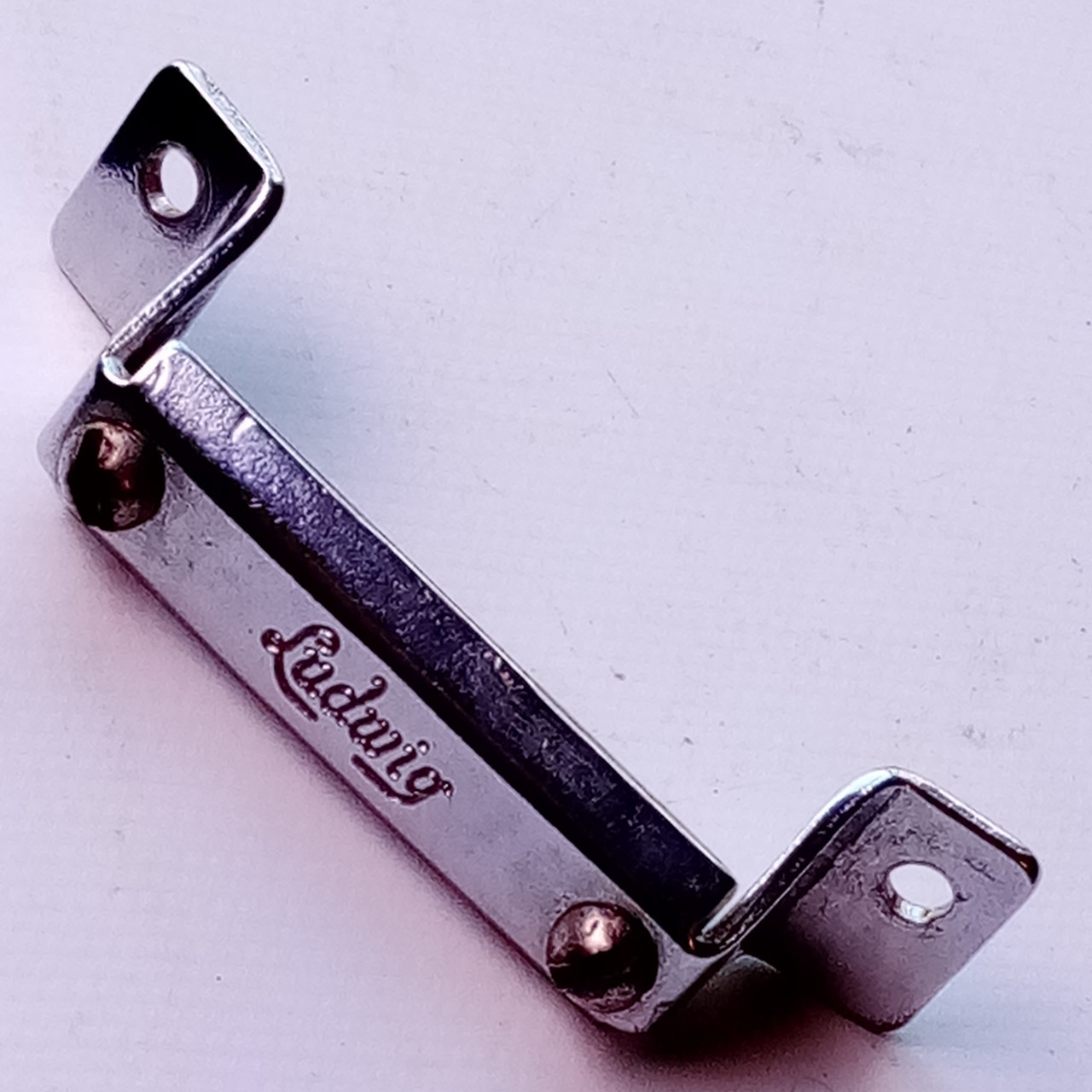 Ludwig Deep Script Logo Butt Plate Supraphonic/Acrolite Snare Drum P32 Chrome60s — main photograph