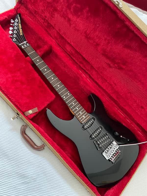 Vintage early 1987 Black Kramer Focus 6000 MIJ with The "Original" Floyd Rose image 1
