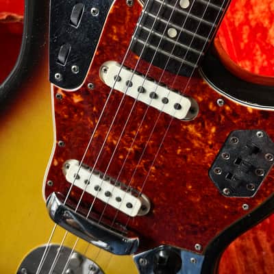 1965 Fender Jaguar L Series Sunburst All Original with Case image 4