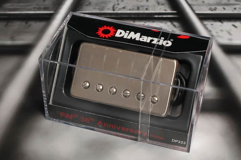 DiMarzio Regular Spaced PAF 36th Anniversary BRIDGE Humbucker Pickup Aged Nickel image 1